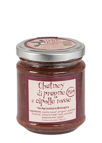 Chutney di Prugne e Cipolle Rosse Bio