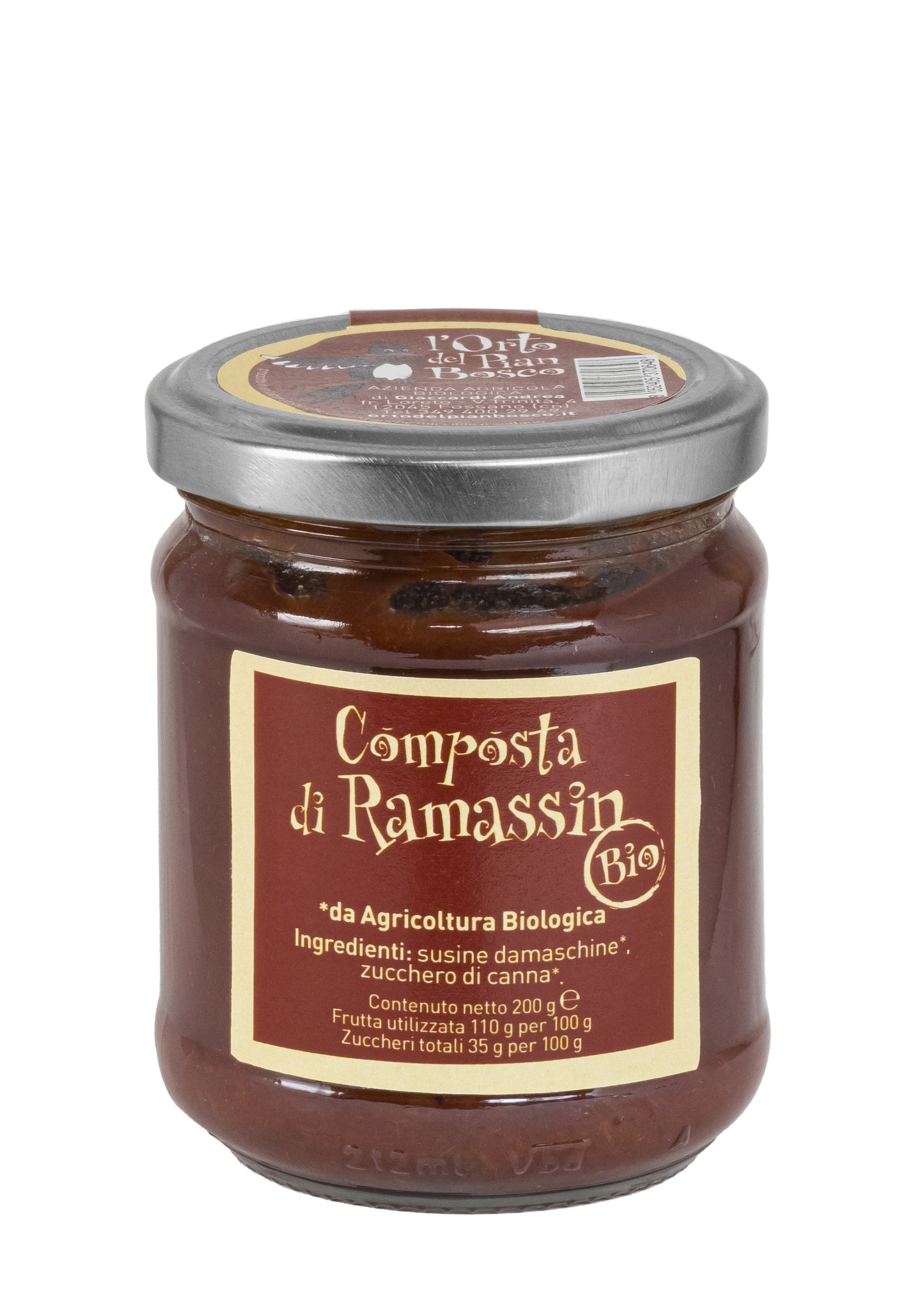 Organic Ramassin Plum Jam