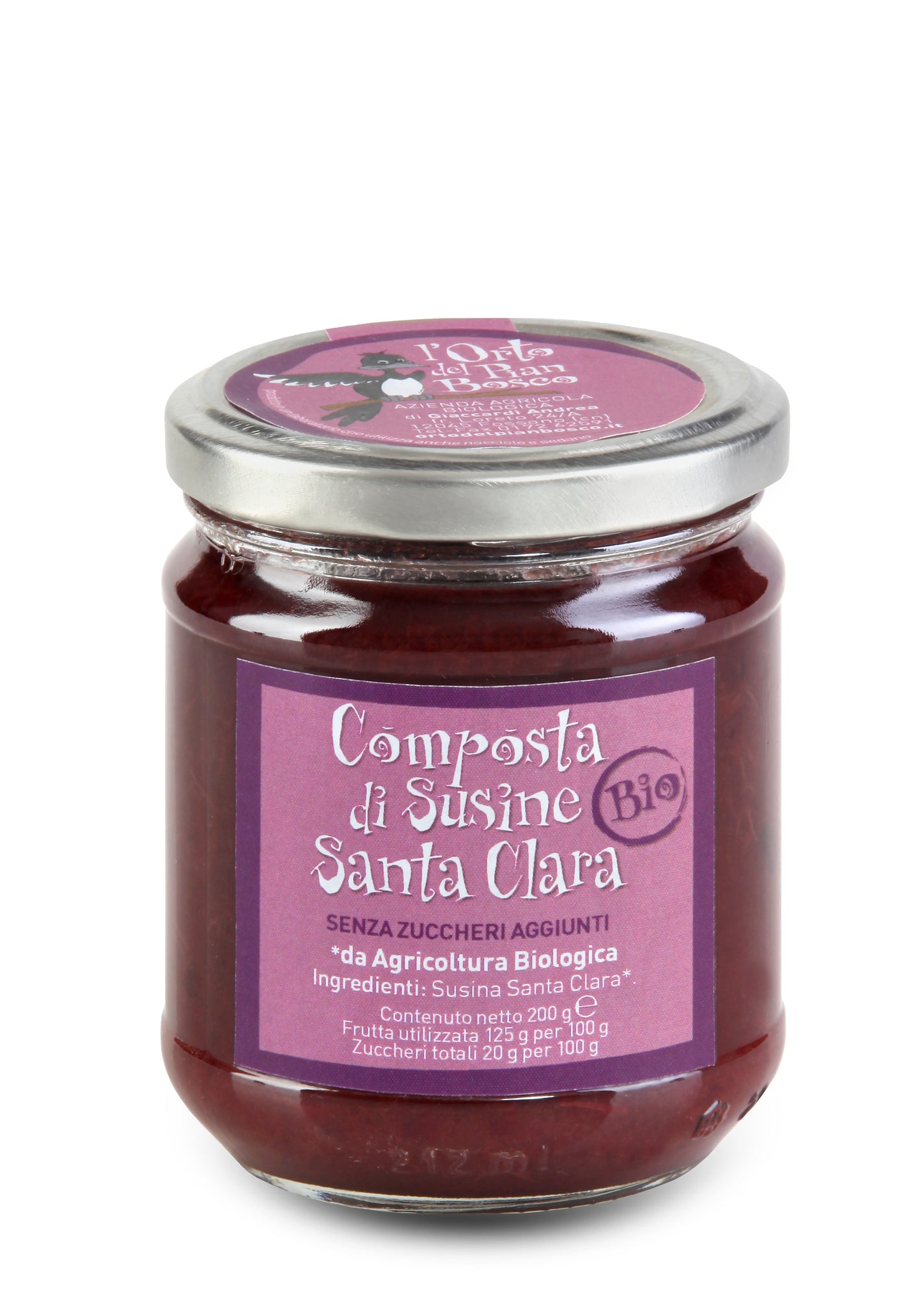 Organic Santa Clara Plum Jam Without Added Sugar